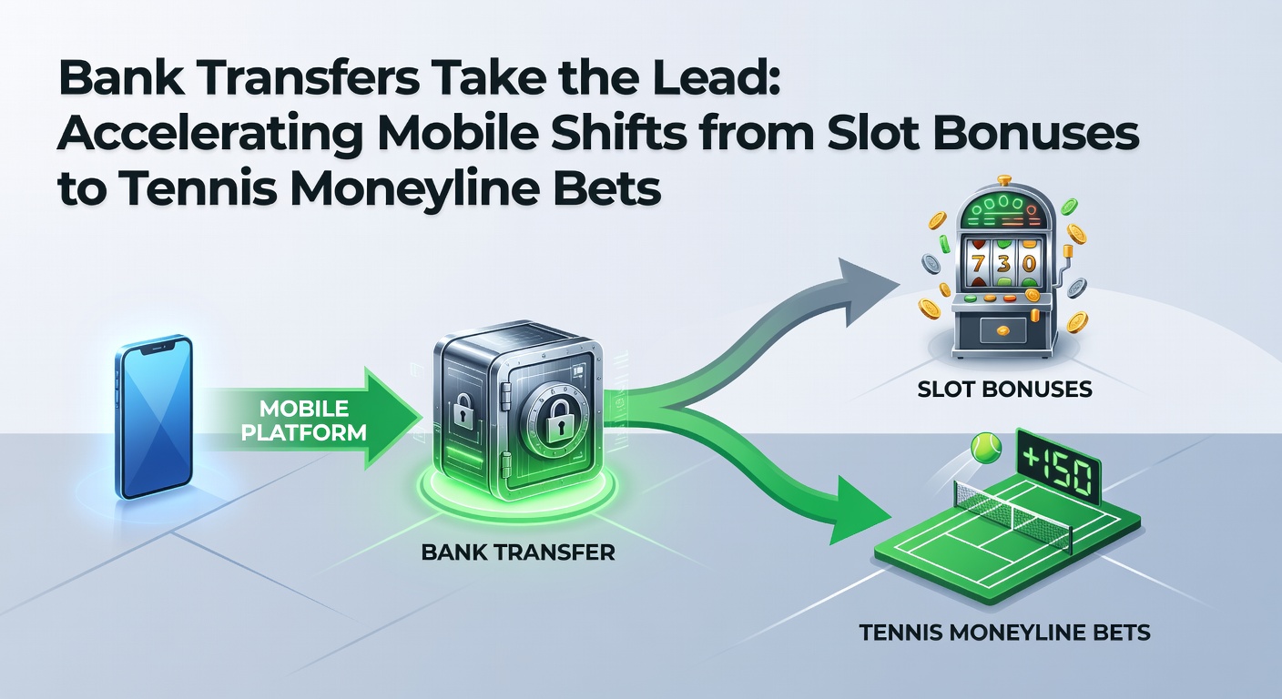 Grafik mit steigenden Kurven für Banktransfers, Tennis-Quoten und Slot-Boni auf einem Mobilbildschirm