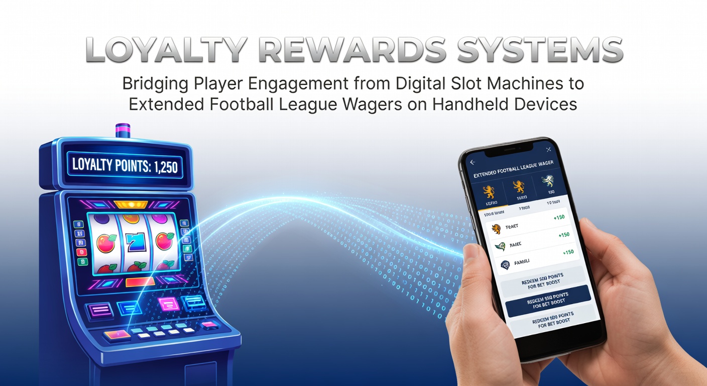 Darstellung eines Loyalty Rewards Systems das Spielautomaten mit Fußballwetten auf Handheld-Geräten verbindet