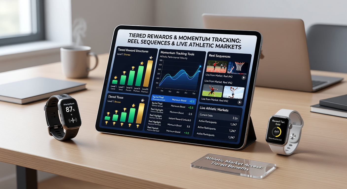 Darstellung gestufter Belohnungsebenen mit Momentum-Tracking in mobilen Slot- und Sportwetten-Interfaces